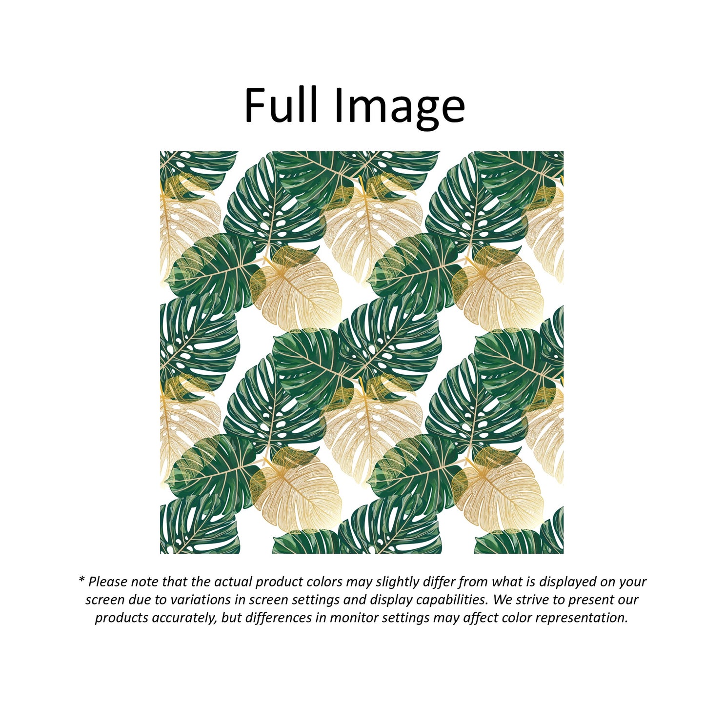 Botanical Monstera Tropical Window Roman Shade