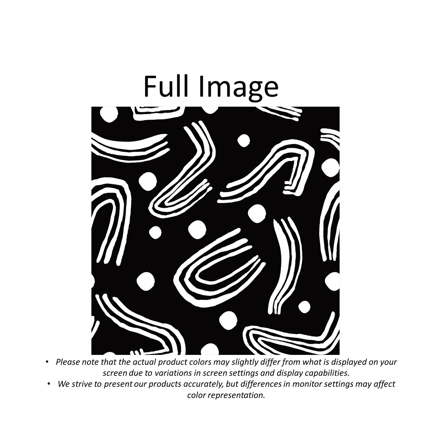 Monochrome Doodle Black and White Window Roman Shade