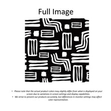 Load image into Gallery viewer, Black and White Tribal Geometric Window Roller Shade
