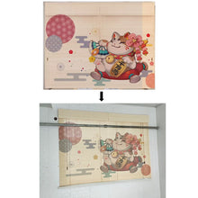 Load image into Gallery viewer, Custom Graphic/Image/Logo Bamboo Roller Shade Blinds For Indoor and Outdoor
