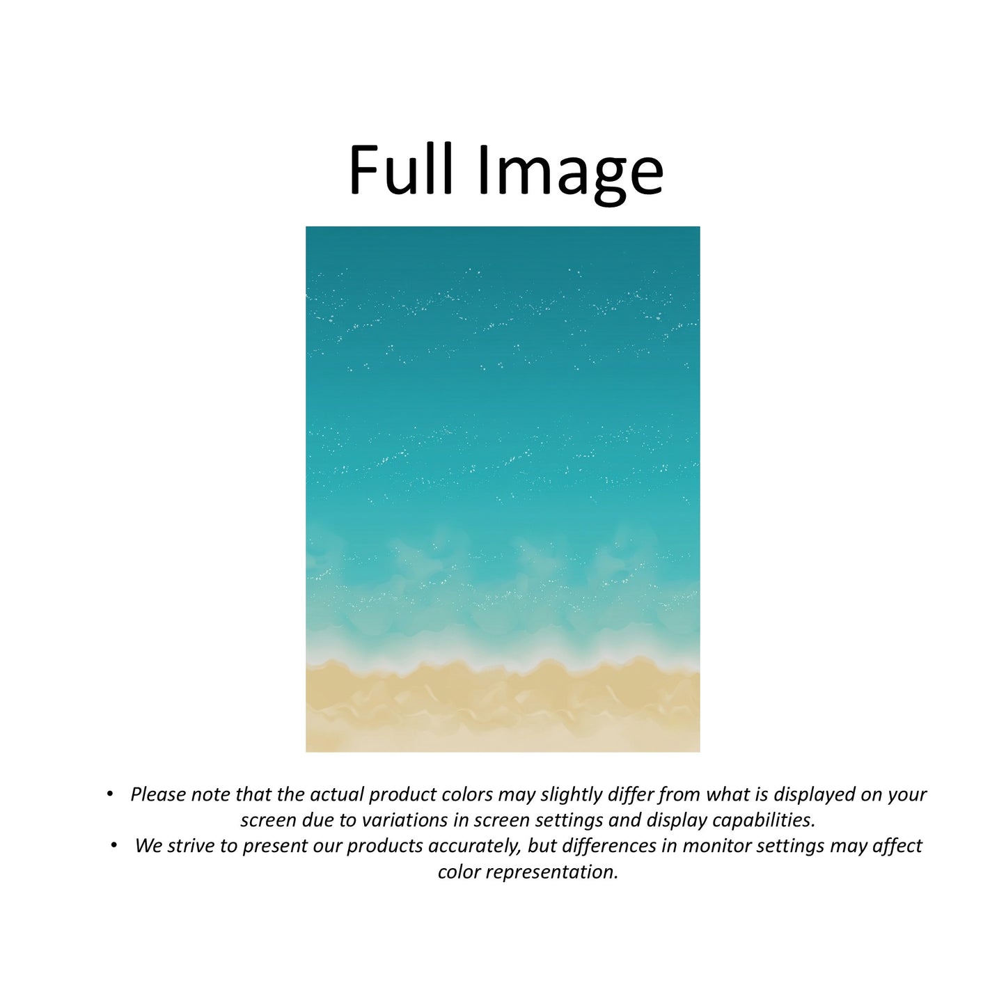 Turquoise Ombre Beach Coastal Window Roman Shades