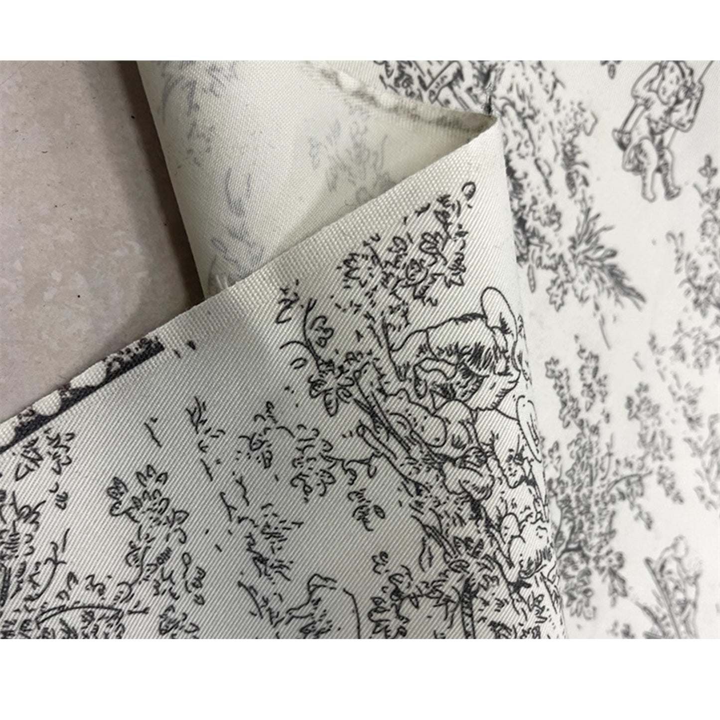 Custom Print Fabric Only - 420g Canvas Linen Textured Textile