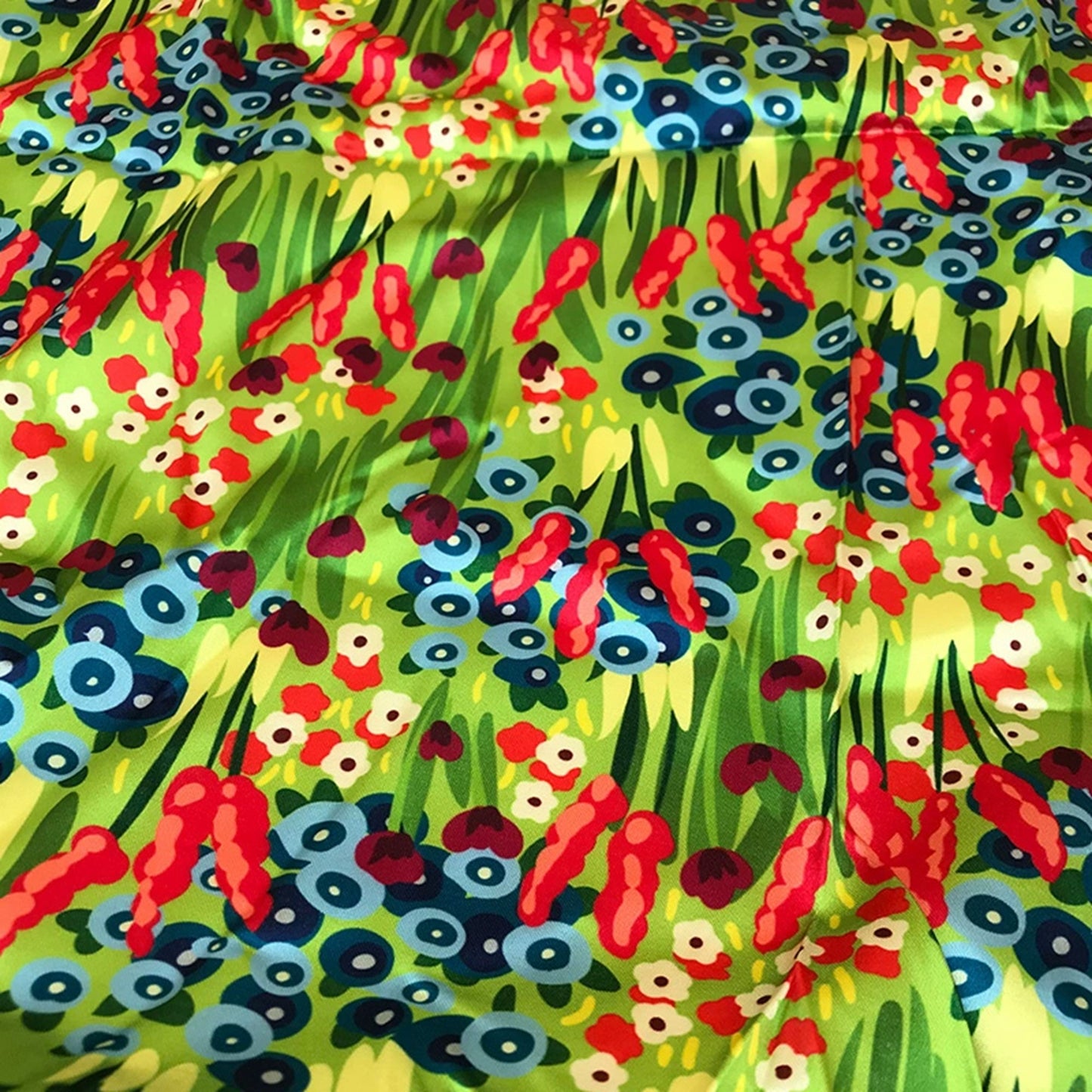 Custom Print Fabric Only -135G Slight Stretch Faux Silk Textile