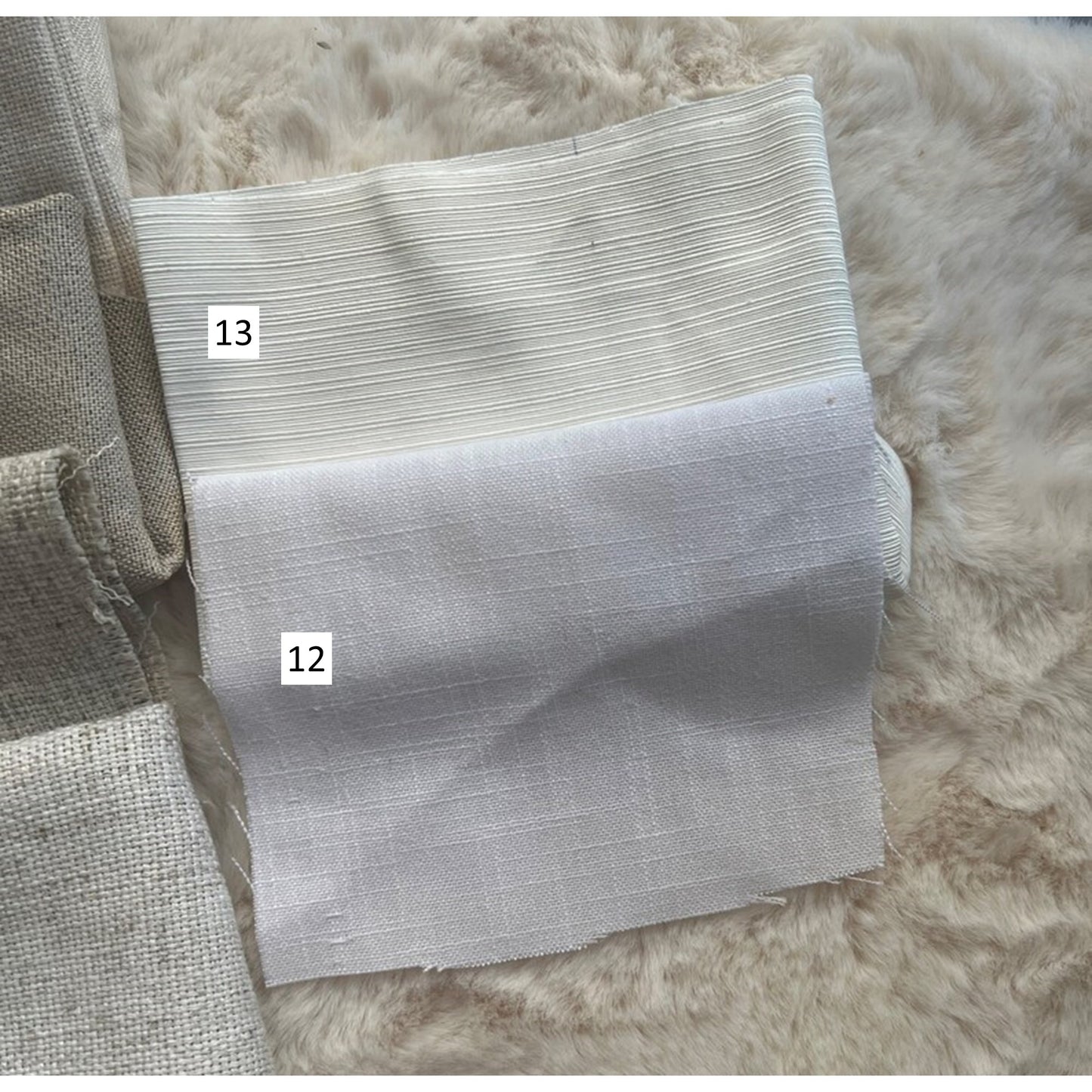 Neutral Cream Beige Ivory Earth White Fabric Sample