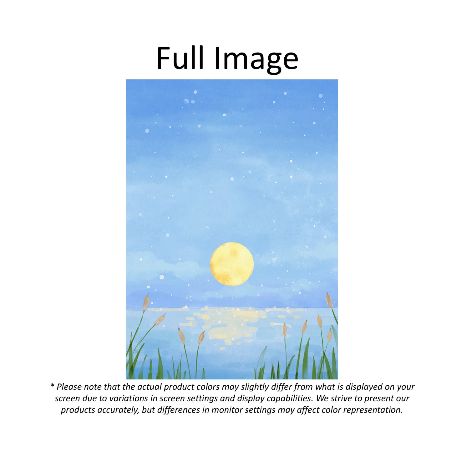 Peaceful Moon Glow Window Roller Shade