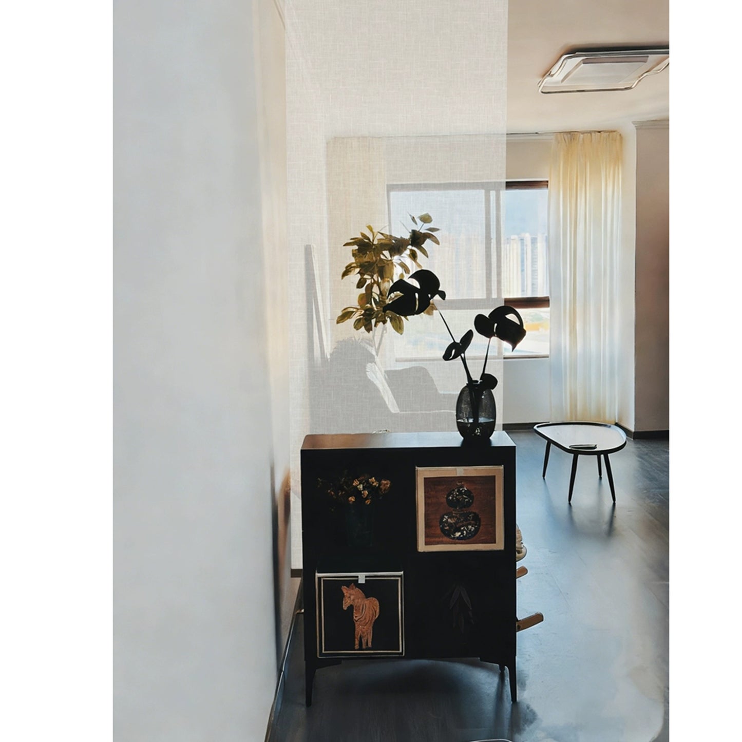 Custom Print Your Artwork Room Divider Doorway Curtain, Entryway Privacy Panel, Shop Partition Screen