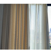 Load image into Gallery viewer, Taupe Wave Wheat Texture French Style Window Curtains Drapery

