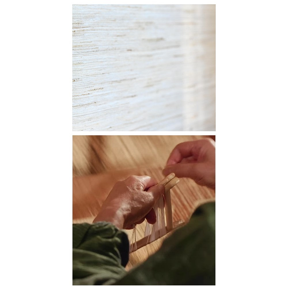Natural Ramie Minimalist Woven Window Shade (Top Down Bottom Up Available)