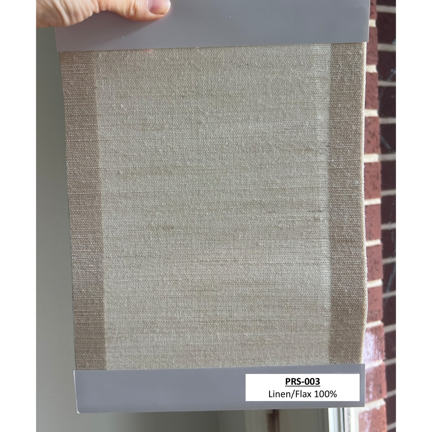 Dual-layered Blackout Light Filter Natural Linen Window Roller Shade