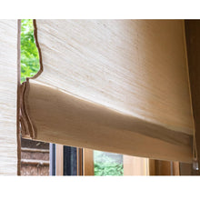 Load image into Gallery viewer, Ramie Hemp Grass Zen-Inspired Roman Shade Style Window Roller Shade
