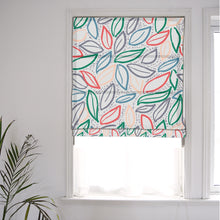 Load image into Gallery viewer, Botanical Leaf Shape Window Roman Shade
