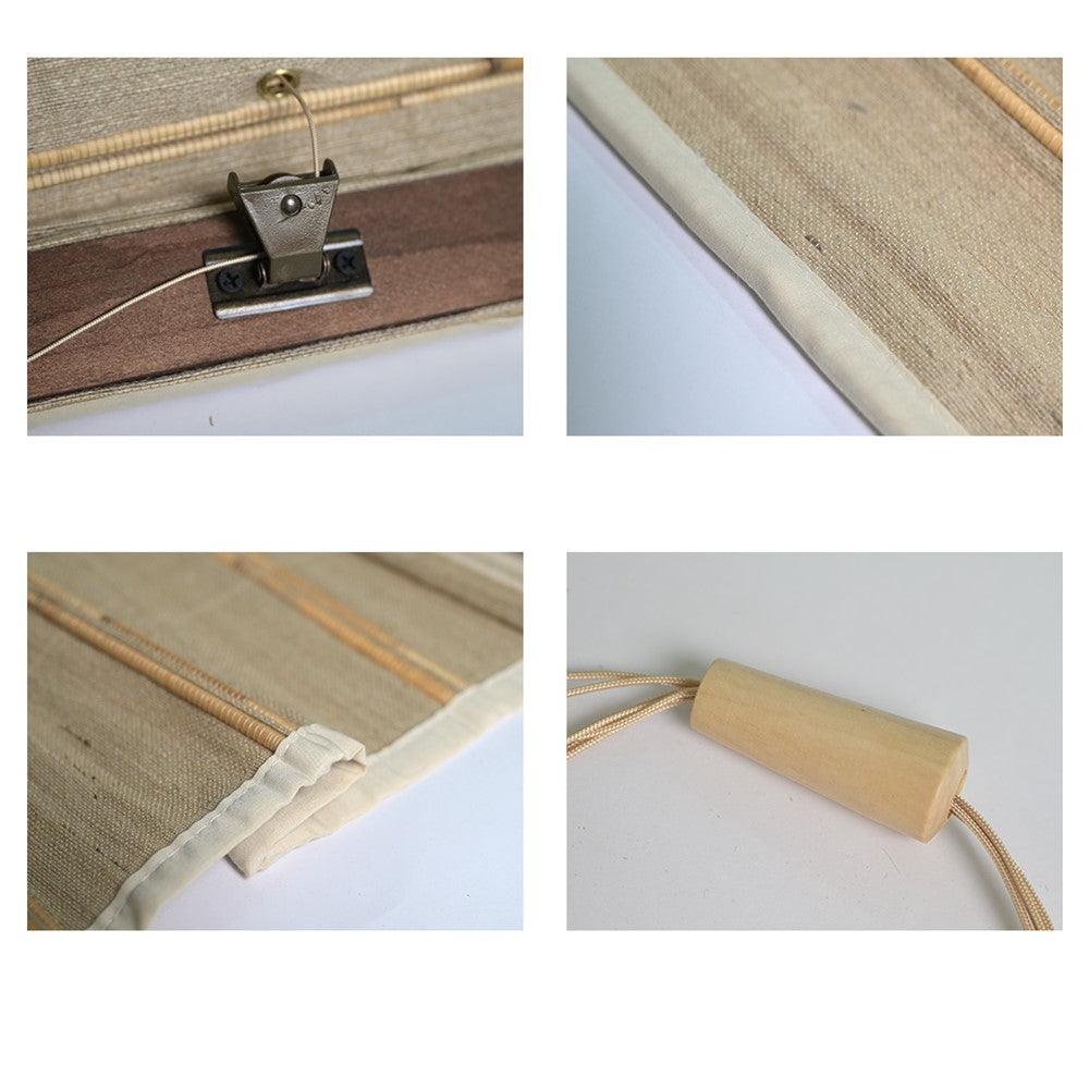 Natural Reed Linen Roman Style Window Roller Shade – Art Shades