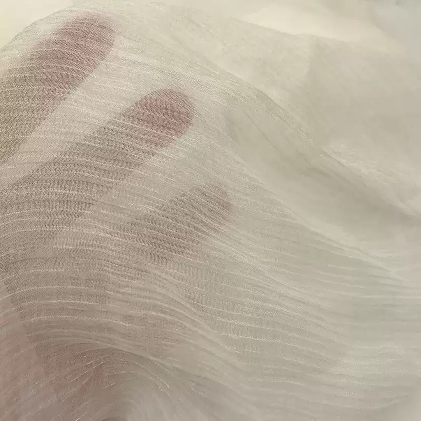 Custom Print Fabric Only -60G Non Stretch Shimmering Crinkle See Through Sheer Fabric