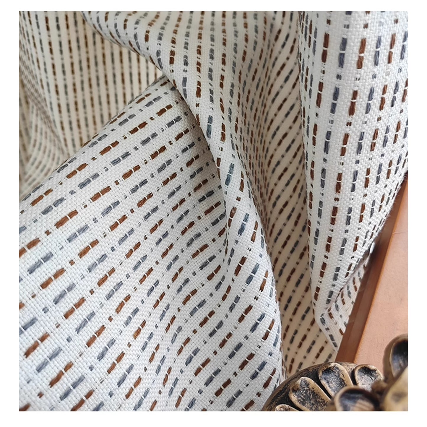 Bauhaus-Inspired Mid Century Vintage Drapery Curtains