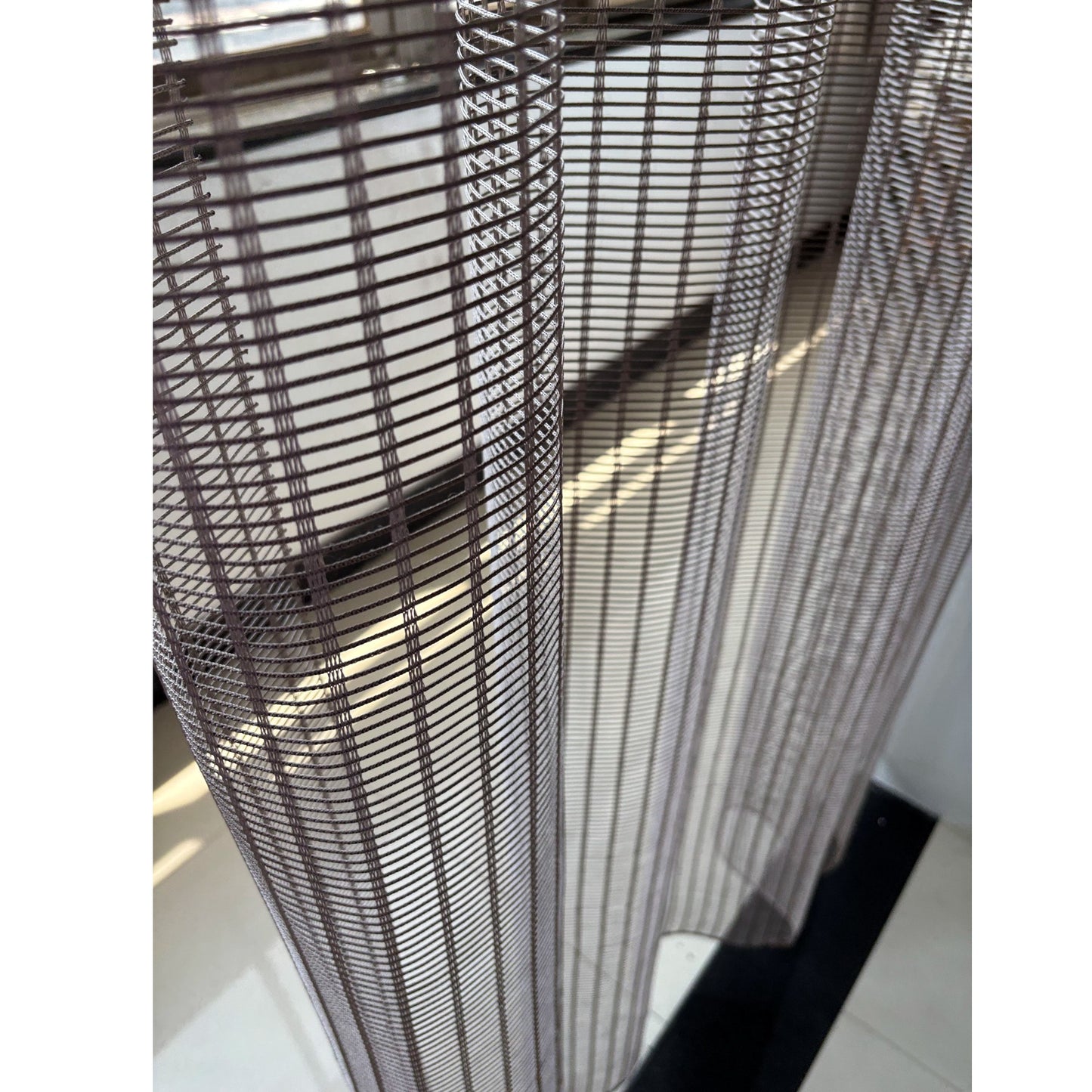 Mid-Century Orientals Bamboo Look Window Curtains Drapery