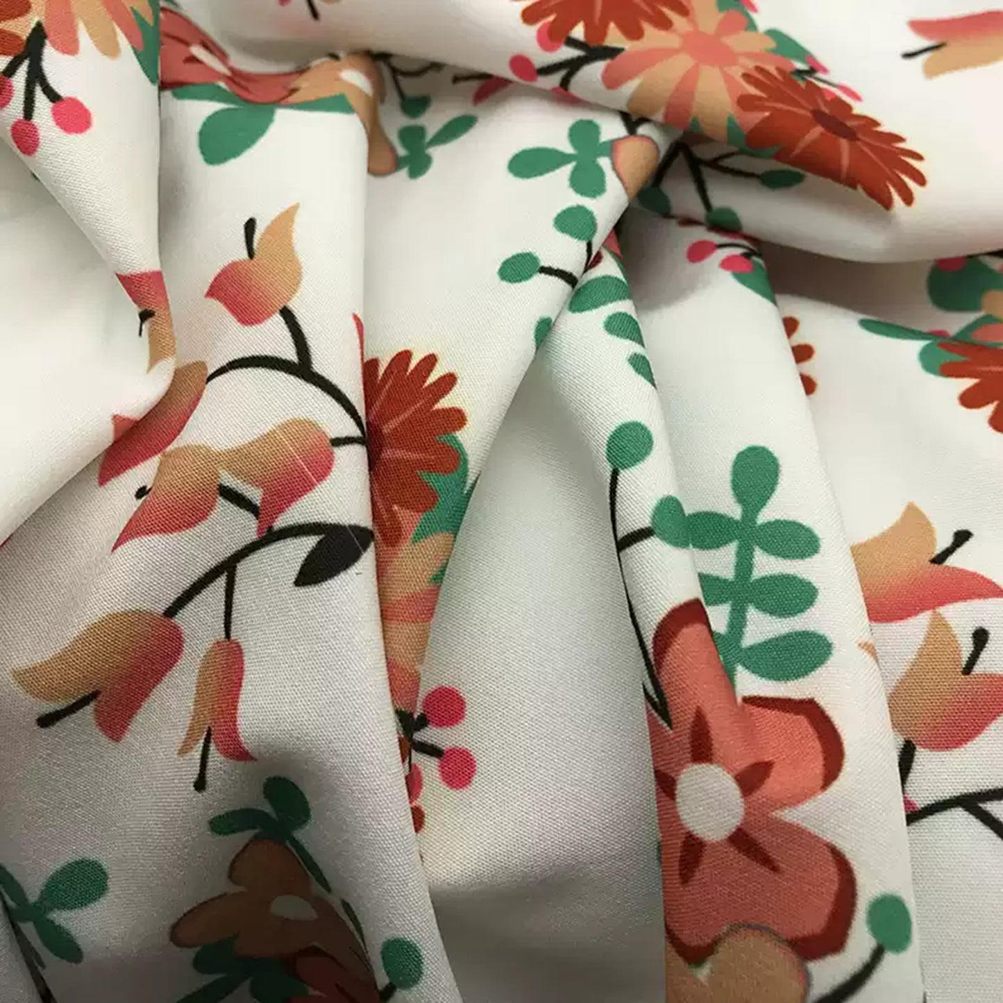 Custom Print Fabric Only - 195G Slight Stretchy Textile for Dress,Costume,Liner