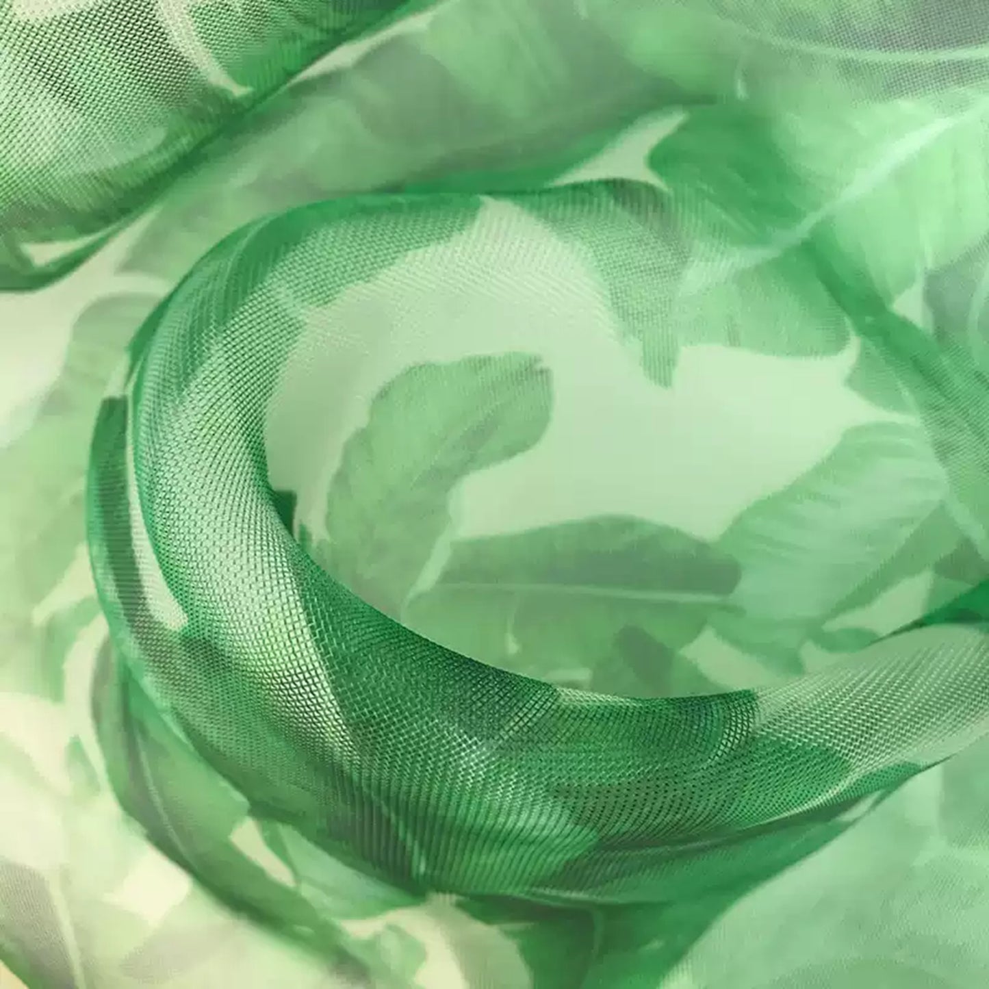 Custom Print Fabric Only -Textured Sheer 155G Shape Holding See Through Fabric
