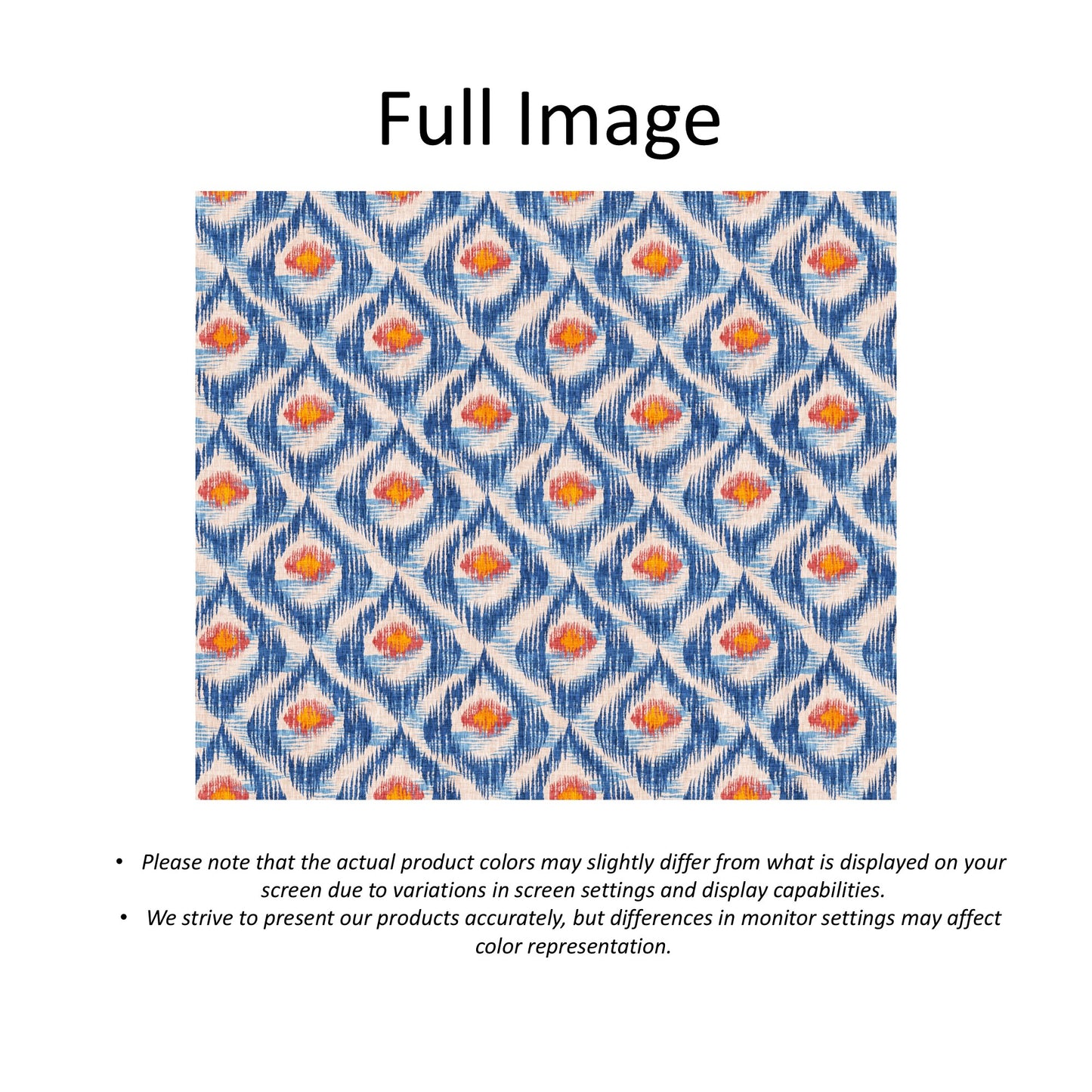 Coastal Ikat Bloom Window Roman Shade