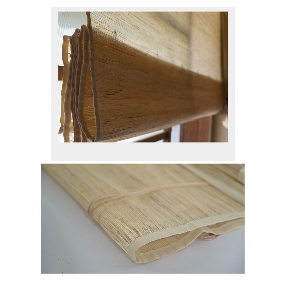 Natural Ramie Warm Taupe Window Shade (Top Down Bottom Up Available)