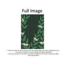 Load image into Gallery viewer, Echinacea Border Green Window Roman Shade
