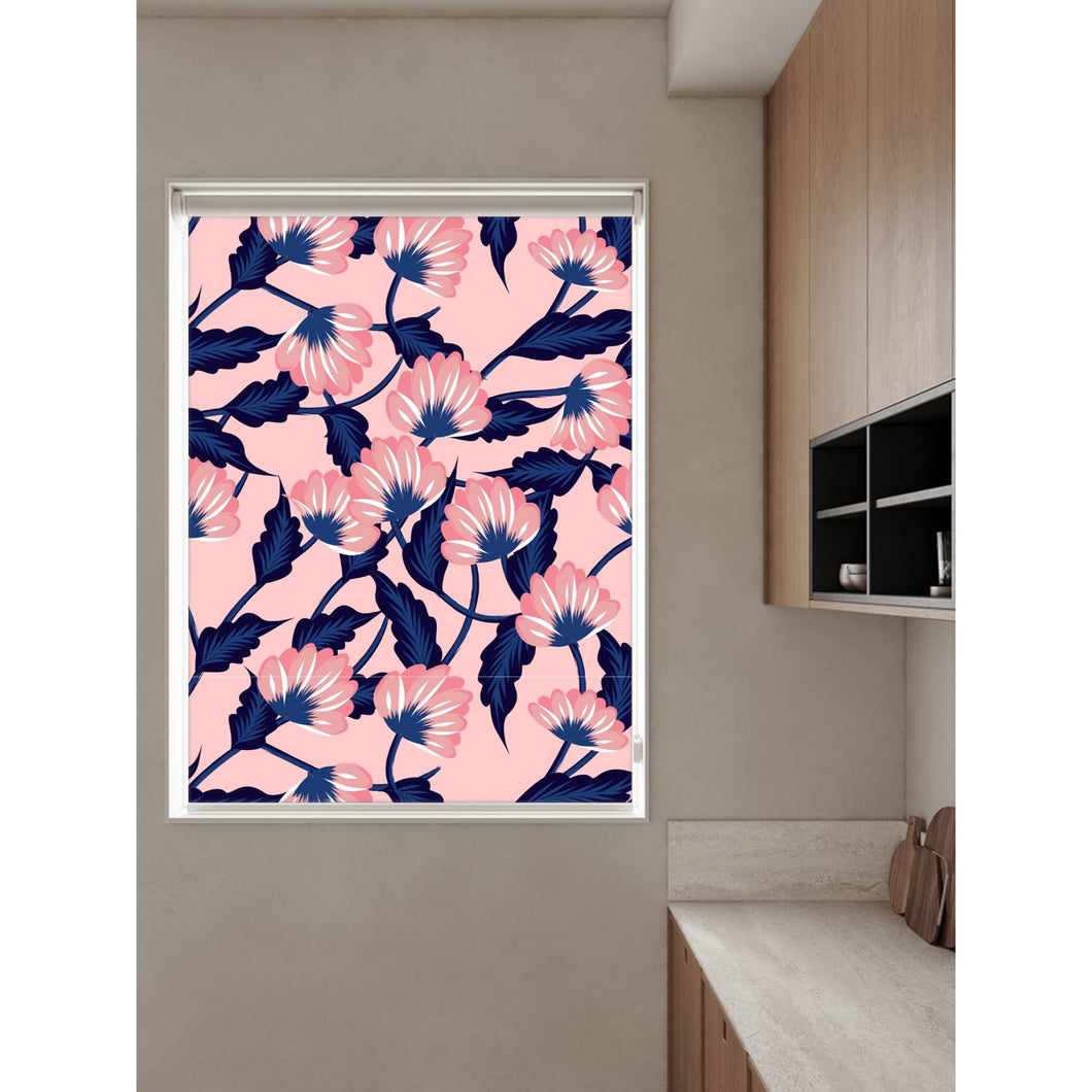 Pink Flower Blossom Window Roller Shade