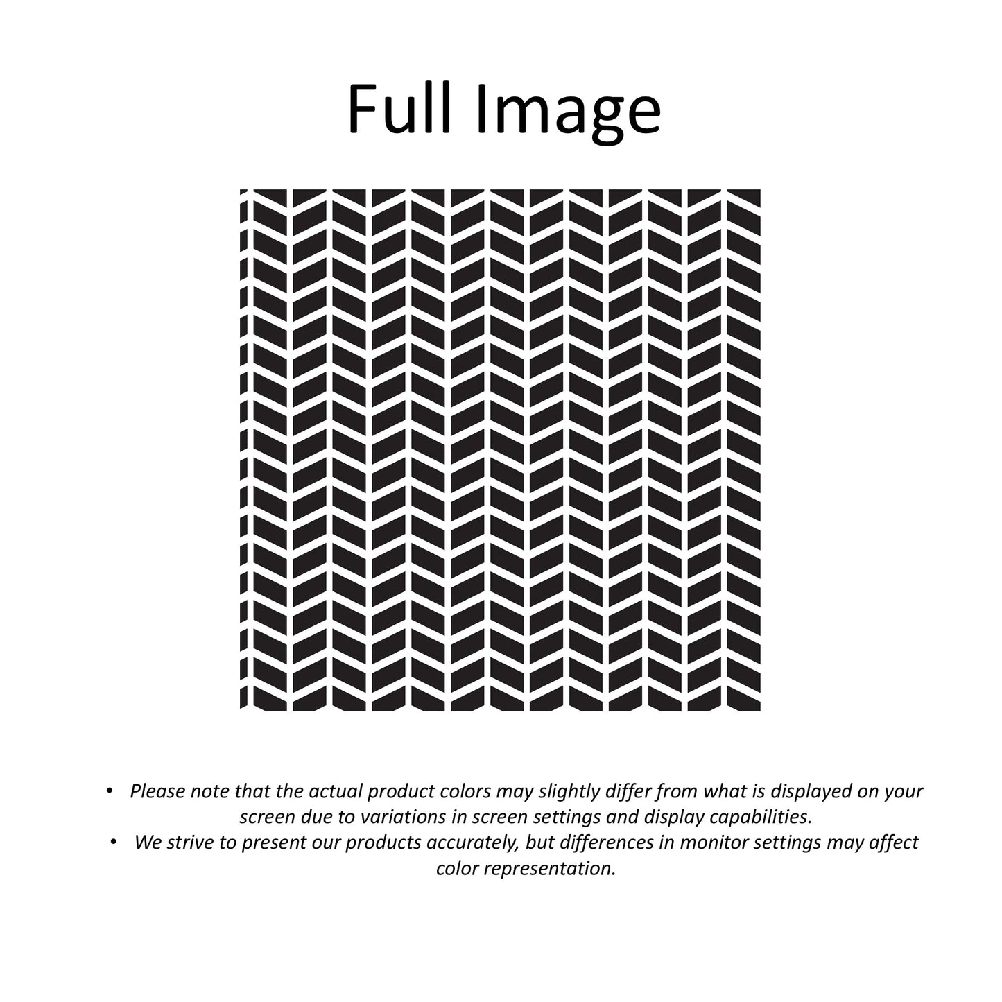 Modern Herringbone Black and White Scallops Wave Valance