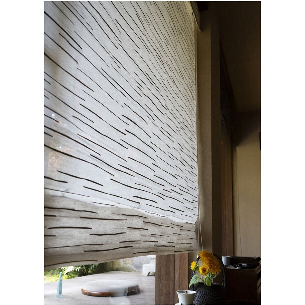 Natural Jute Wood Textured Earthy Window Shade- Top Down Bottom Up Available