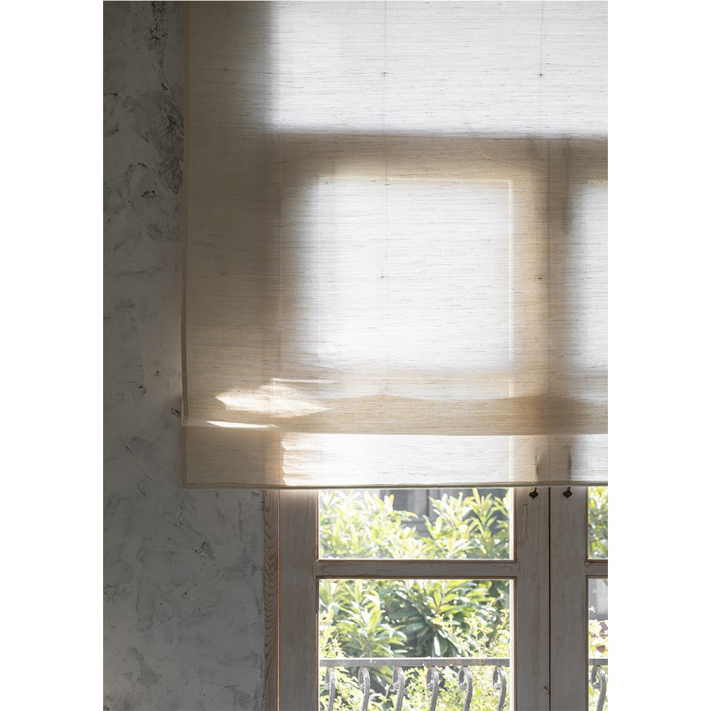 Natural Ramie Minimalist Woven Window Shade (Top Down Bottom Up Available)