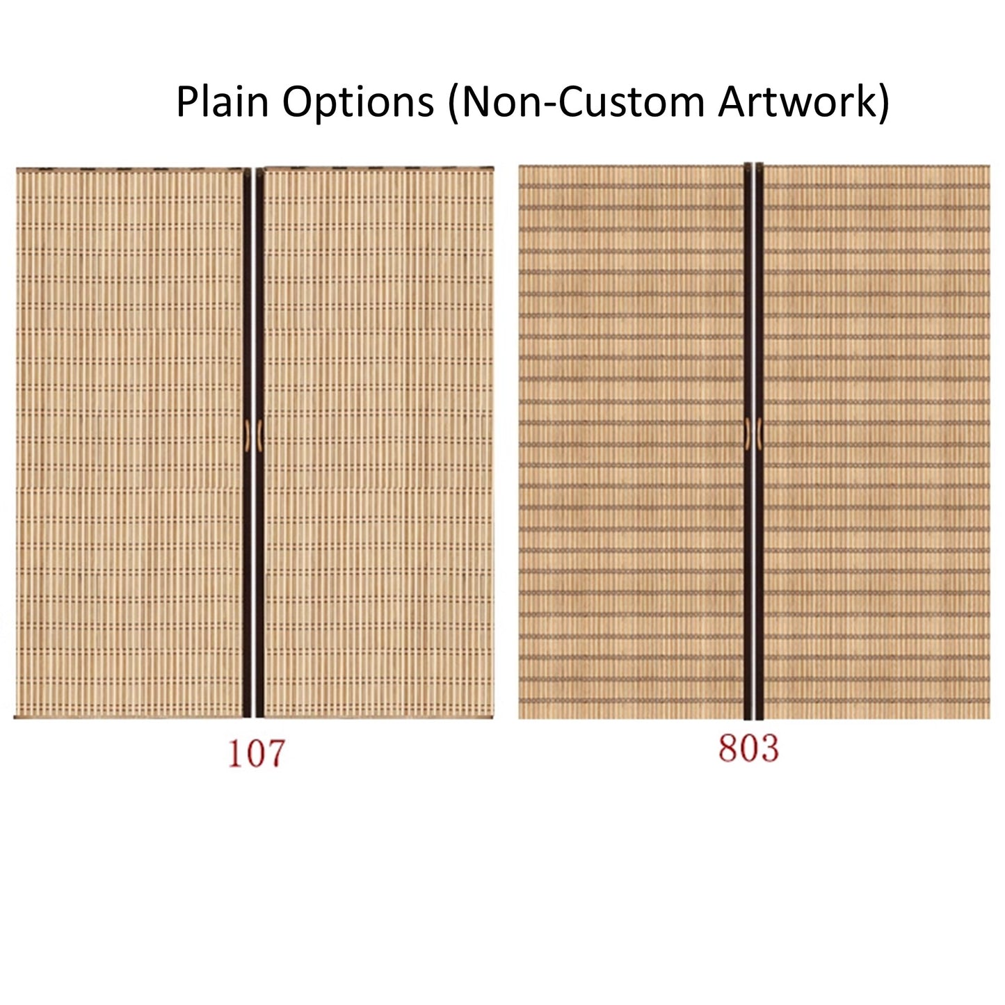 Custom Graphic/Image/Logo Natural Bamboo Sliding Door Curtain Divider