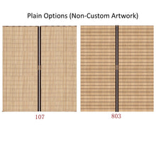 Load image into Gallery viewer, Custom Graphic/Image/Logo Natural Bamboo Sliding Door Curtain Divider
