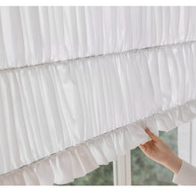Load image into Gallery viewer, Soft Cloud Draped Aesthetic Ruffled Window Roman Shade
