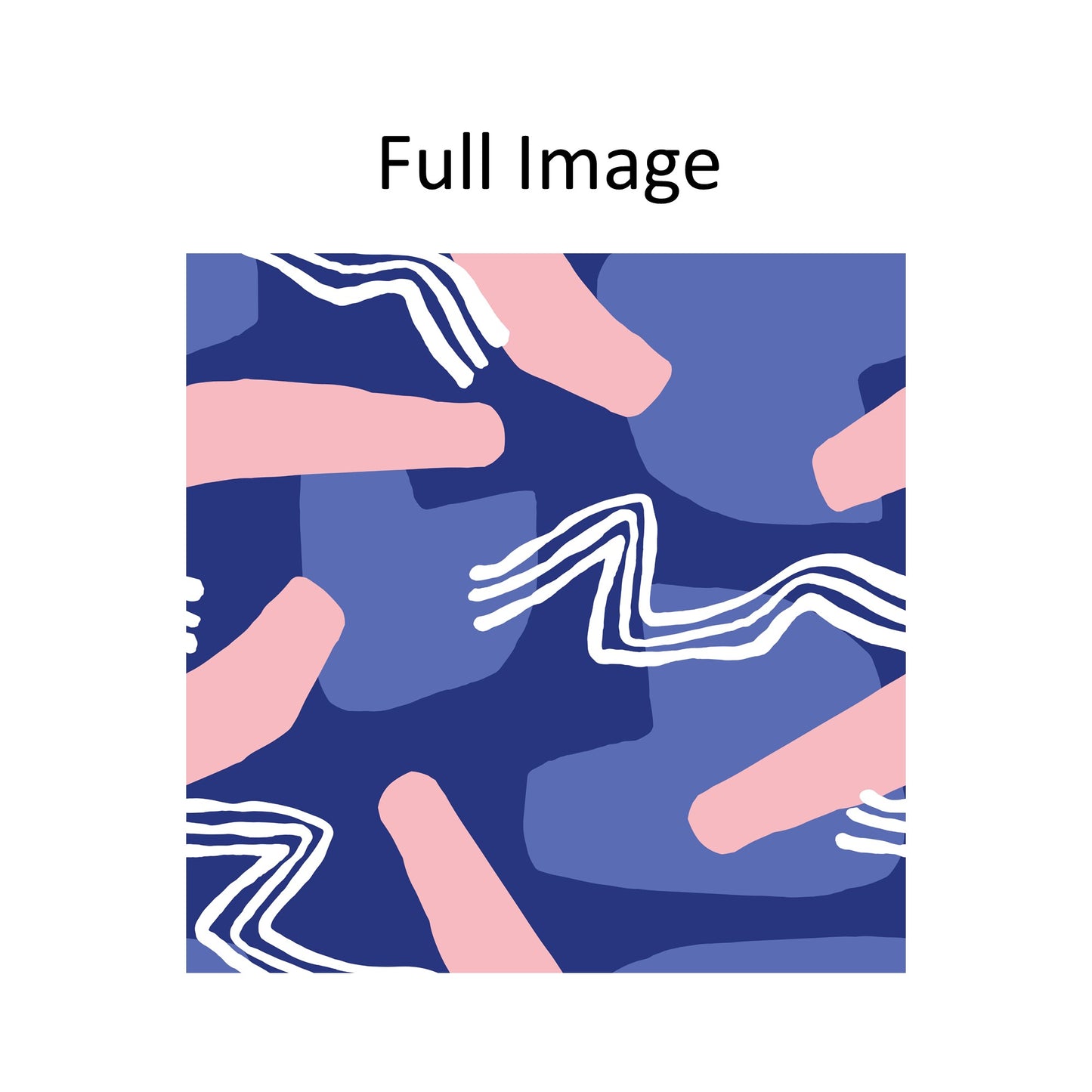 Abstract Pattern Organic Shapes Window Roman Shade