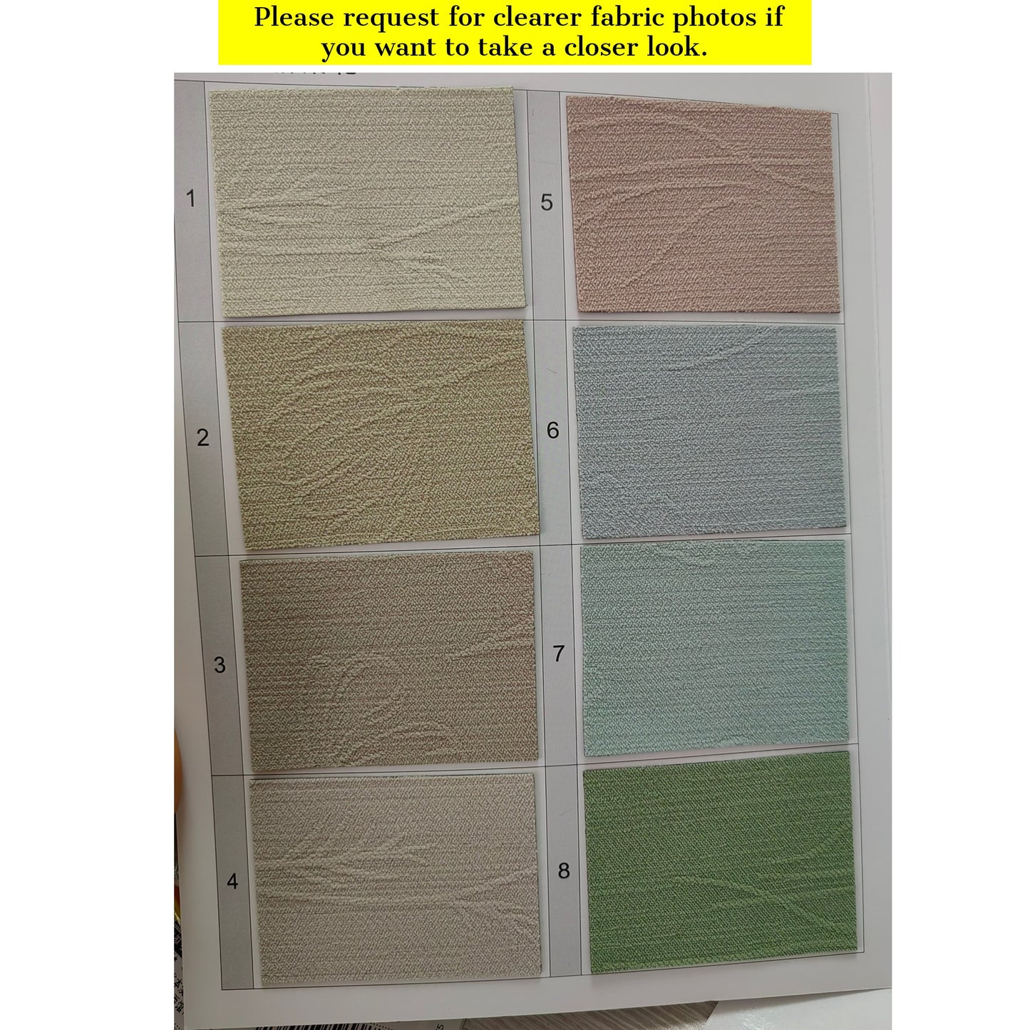 Embossed  Flora Texture Fabric Window Roman Shades - Customizable Trim & Valance