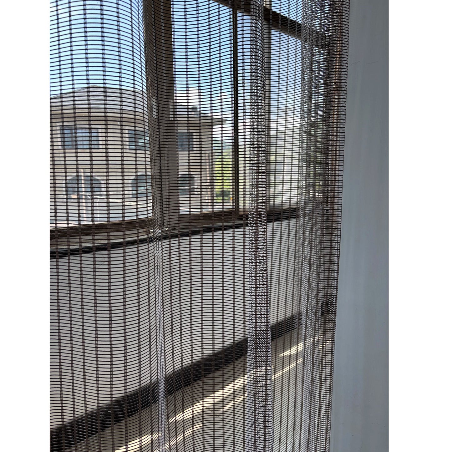 Mid-Century Orientals Bamboo Look Window Curtains Drapery