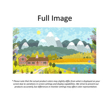 Load image into Gallery viewer, Snow Mountain House Scenic Painting Window Roller Shade
