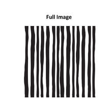 Load image into Gallery viewer, Black Bold Striped In White Linen Window Roman Shade

