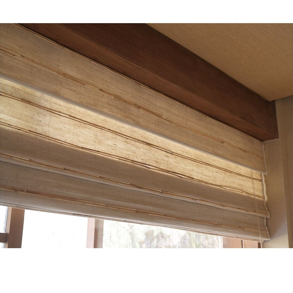 Natural Reed Linen Roman Style Window Roller Shade – Art Shades