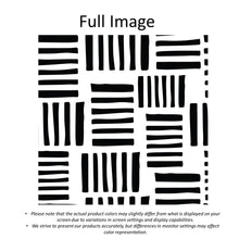 Load image into Gallery viewer, Black and White Geometry Faux Roman Shade Valance
