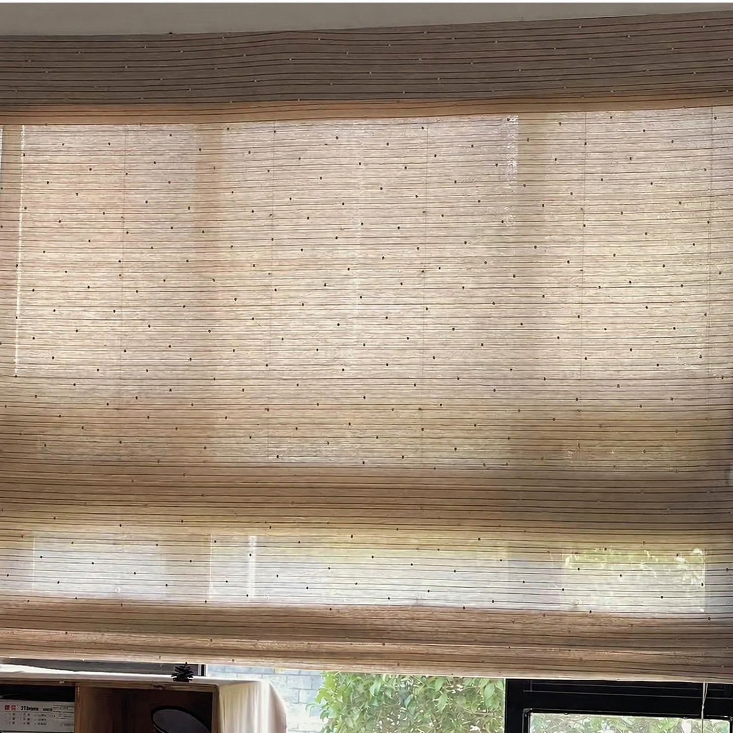 Artisan Knotted Bamboo Weave Window Shade (Top Down Bottom Up Available)