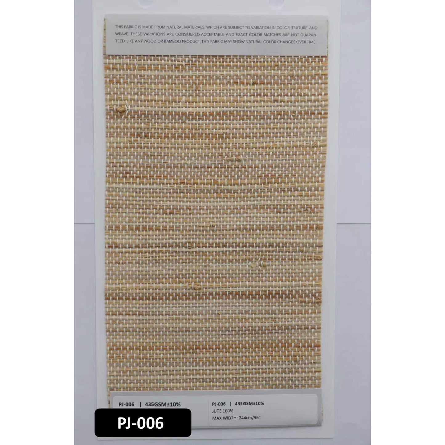 Natural Woven Fiber Curtain Rustic Light Filtering Indoor Outdoor Drapes - Curtain Track Hooks Pre-Attached