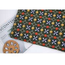 Load image into Gallery viewer, Embroidered Geometric Floral Window Roman Shade
