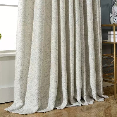 Glacier Path Contemporary Modern Window Curtains Drapery