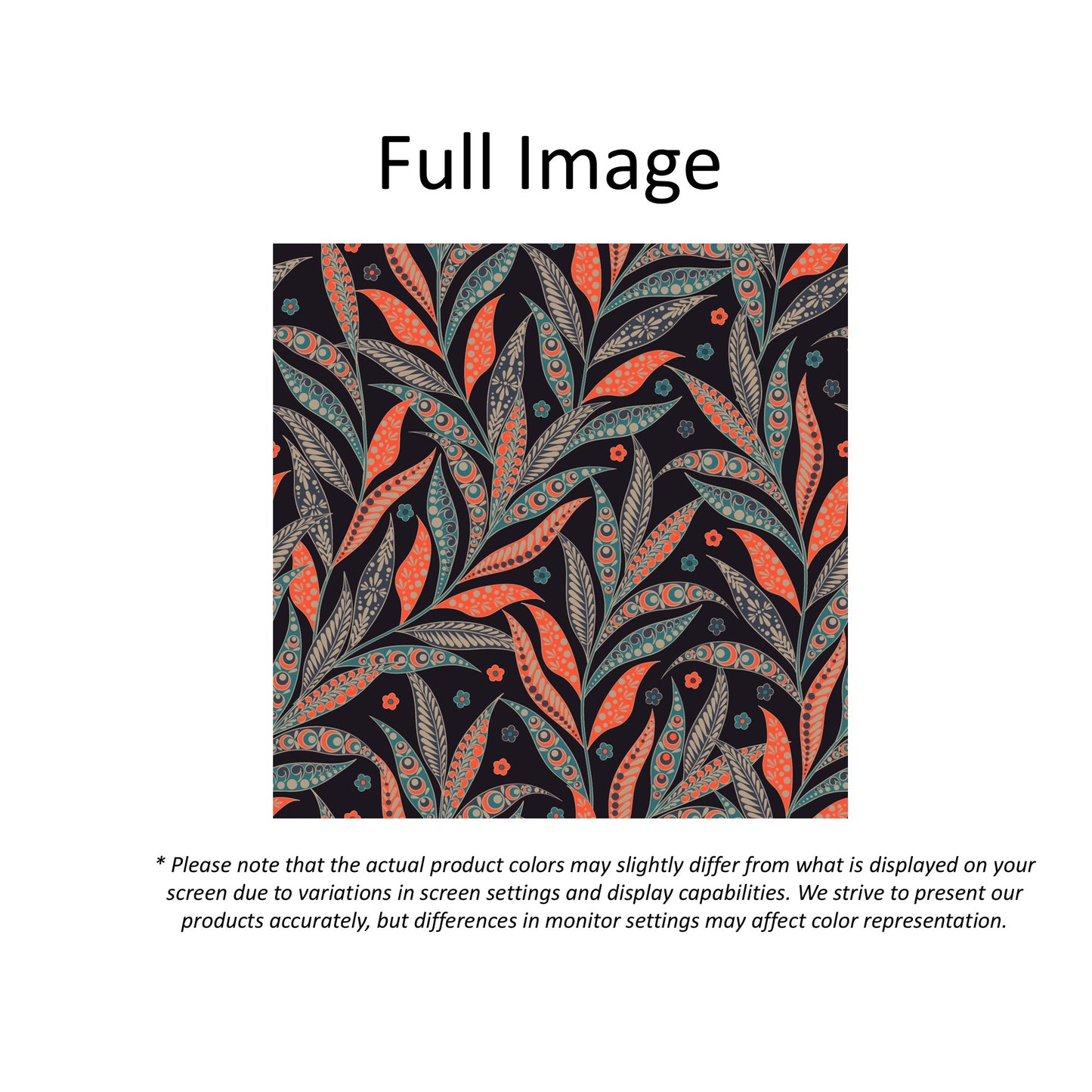 Floral Pattern Window Roller Shade
