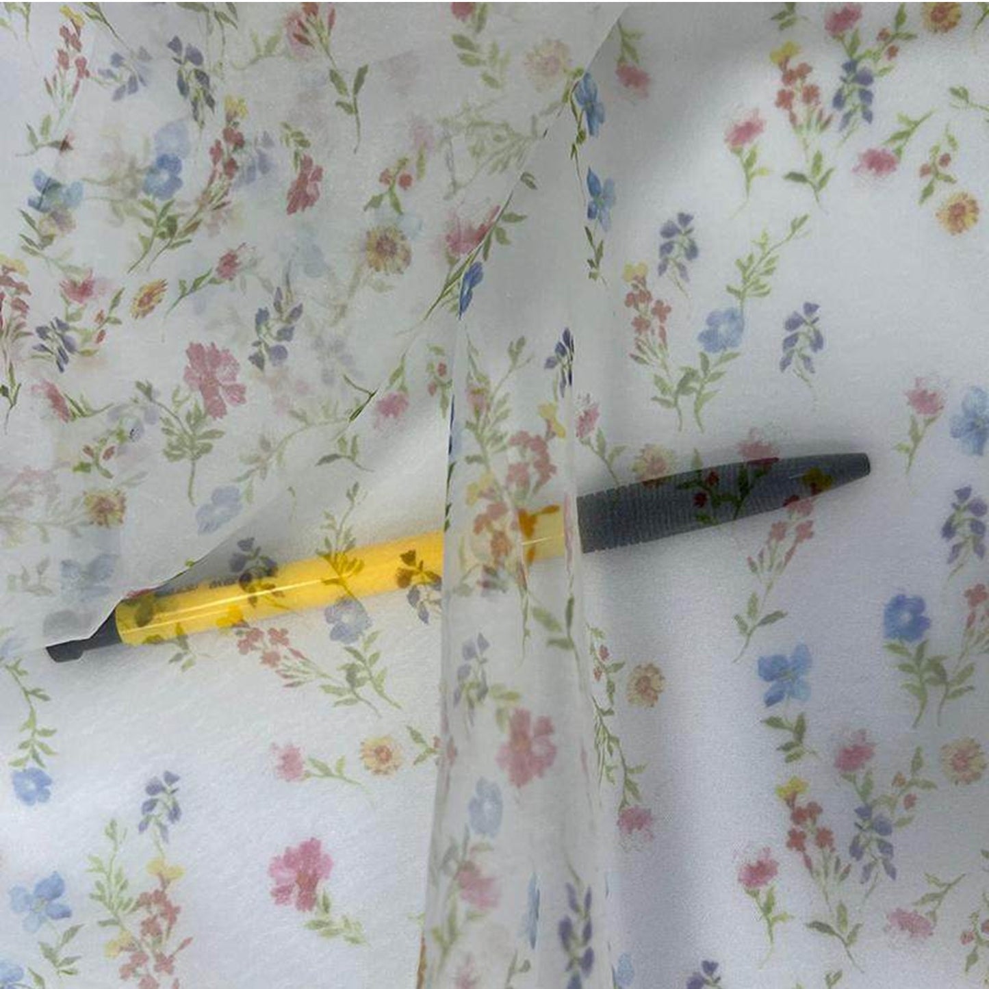 Custom Print Fabric Only -Ultra-thin 25G Chiffon Sheer See Through Fabric
