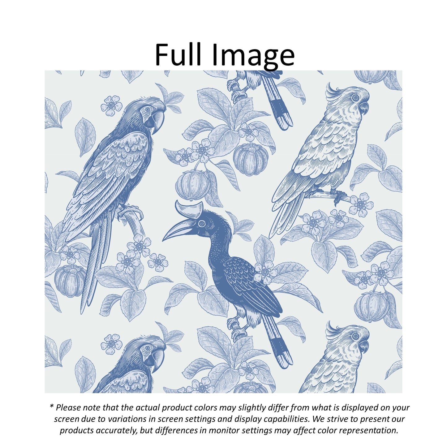 Botanical and Birds Spring Window Roman Shade