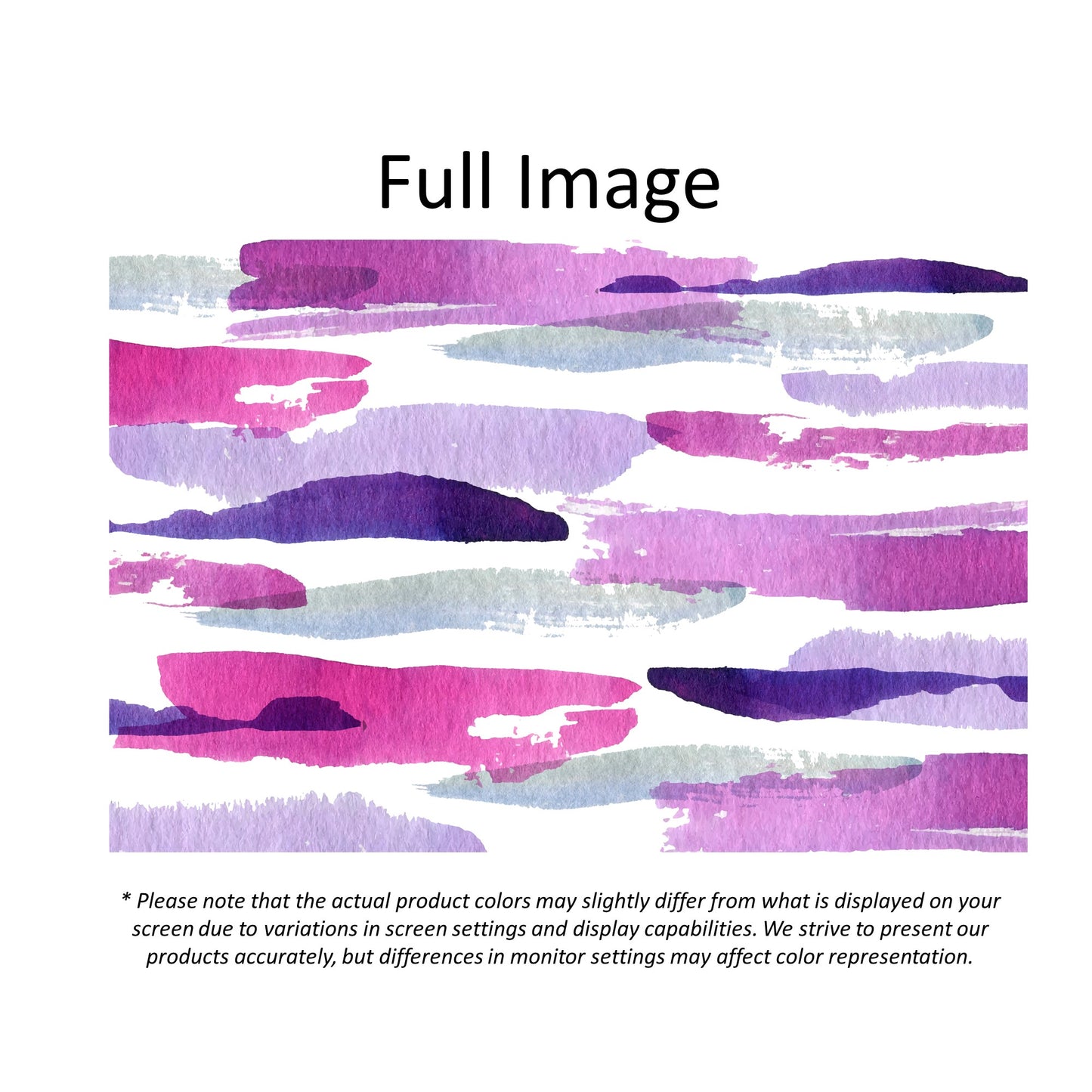 Watercolor Painting Art Purple Window Roman Shade