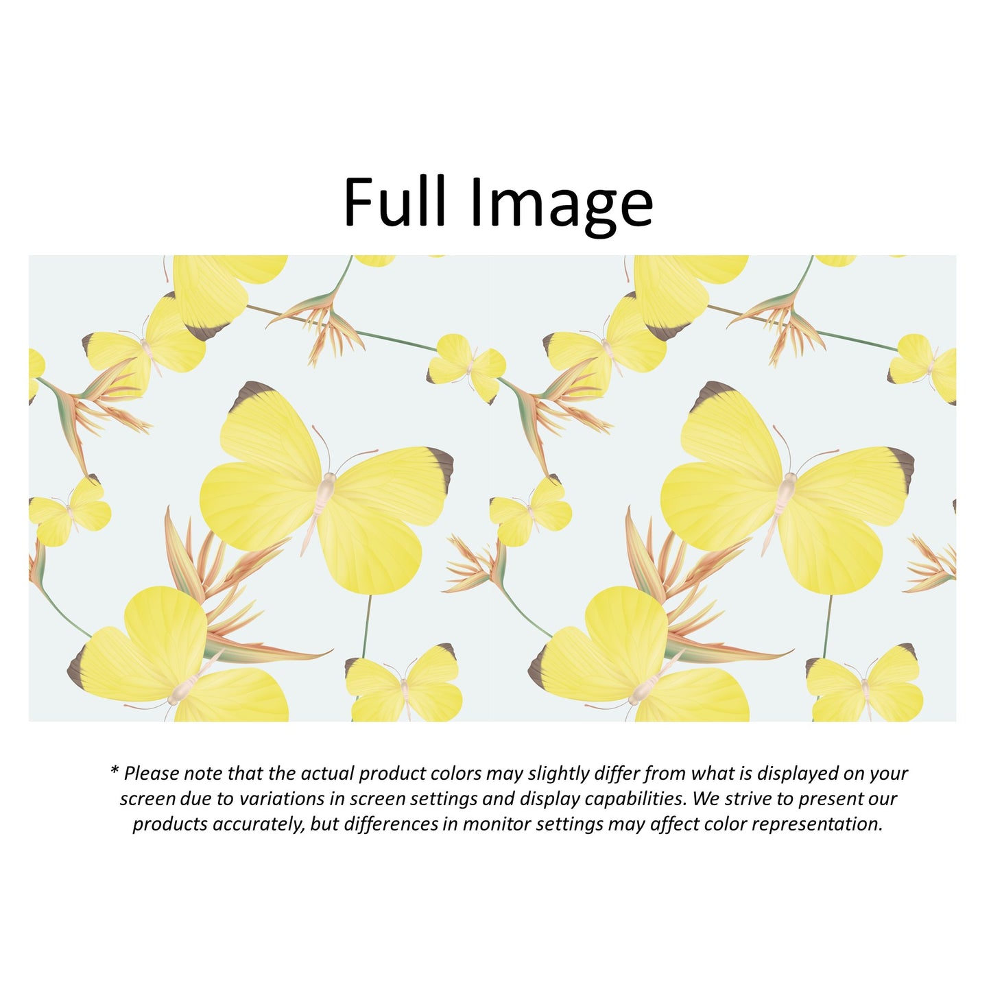 Yellow Butterflies Vintage Vibes Window Roller Shade