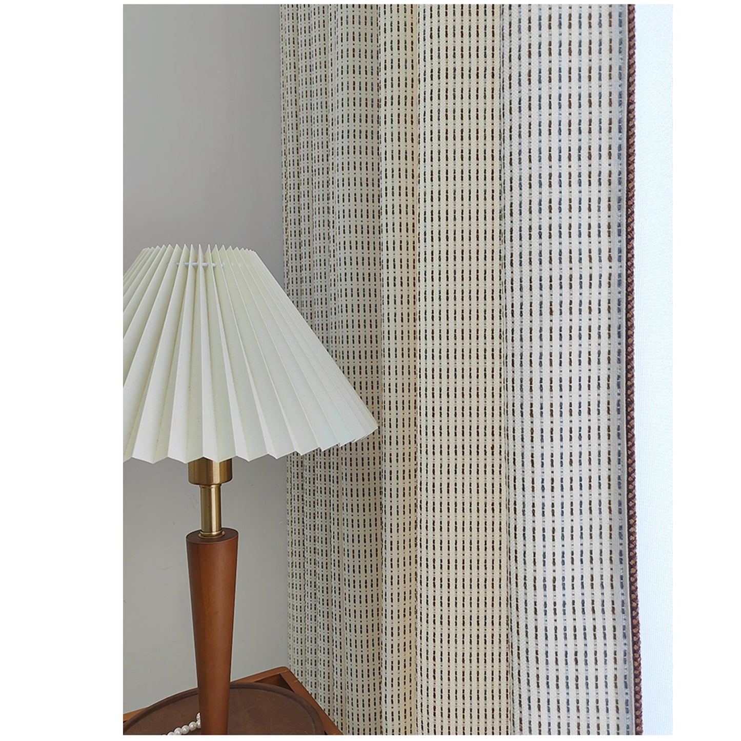 Bauhaus-Inspired Mid Century Vintage Drapery Curtains