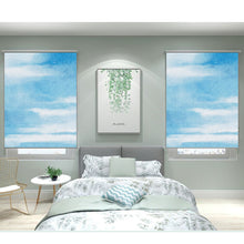 Load image into Gallery viewer, Cloudscape Sky Cloud Abstract Watercolor Window Roller Shade
