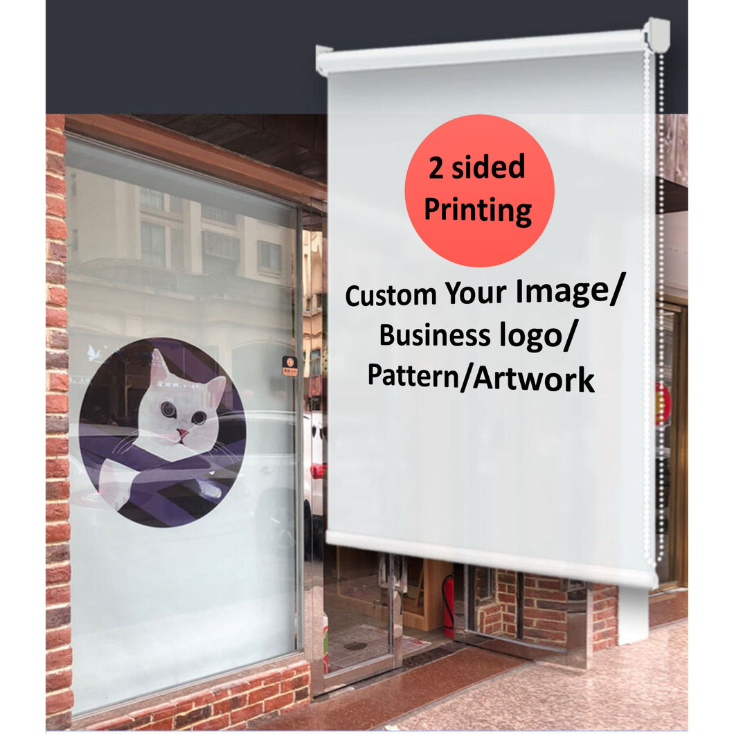 Custom Your Image/Logo Print Double Sided Printing Window Roller Shade